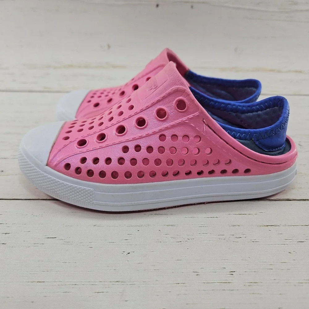 Skechers Foamies Guzman Water Shoe Sandal Girls Size 11 Slip On Pink Purple‎